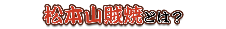 松本山賊焼とは？ 